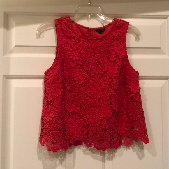 Topshop Tops - Topshop Lace Crop Top